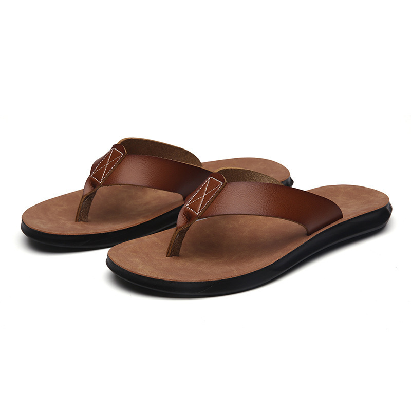 Men Shoes Type - Новые итальянские кожаные шлепанцы для мужчин,