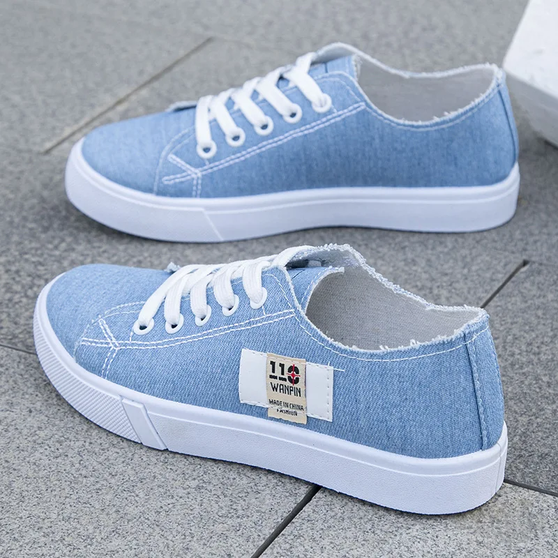 Men Shoes Type - Женские низкие кеды из денима на