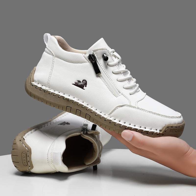 Men Shoes Type - Женские кроссовки, кожаная повседневная обувь ручной
